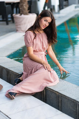 Woman in the summer city