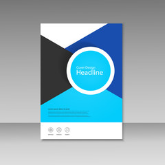 Vector cover design for brochure template