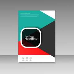 Vector cover design for brochure template