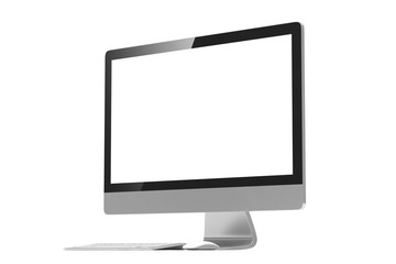 Modern Screen Monitor. 3d rendering.