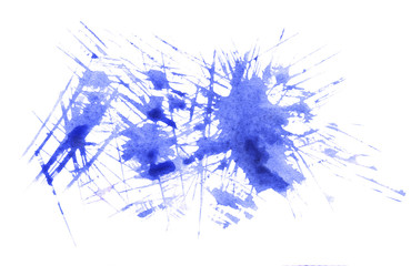 Abstract Watercolor round spot. Hand drawn watercolour textured