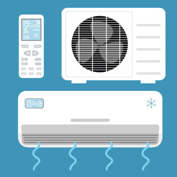 Air conditioner system . Vector illustration.