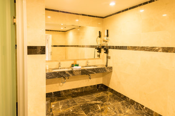 Modern elegant sink in bathroom