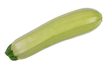 Fresh vegetable marrow isolated on white