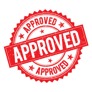 Approved Stamp Icon Sign