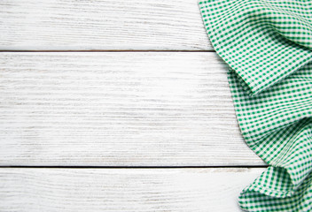 napkin on the wooden background