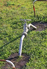 valve for closing and opening of the underground piping