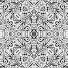 Abstract vector decorative nature ethnic hand drawn pattern