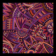 Abstract vector tribal ethnic background pattern