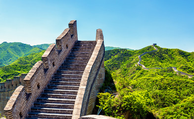 Fototapeta na wymiar View of the Great Wall at Badaling - China
