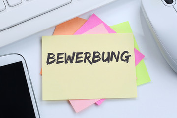 Bewerbung Bewerben Jobs Job Arbeit Jobsuche Schreibtisch