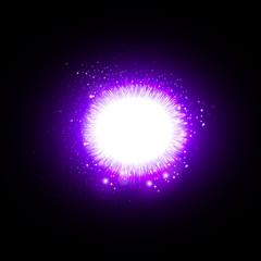 light effect stars bursts with sparkles background