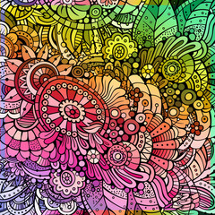 Abstract multicolor floral background