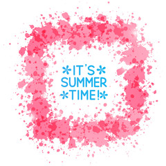 Obraz premium Pink paint frame for Your design