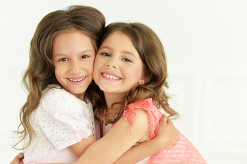 cute little girls posing 