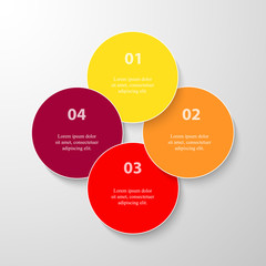 Vector business template for presentation.