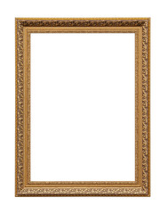 Golden classic painting canvas frame