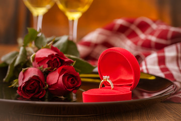 Valentines day with roses