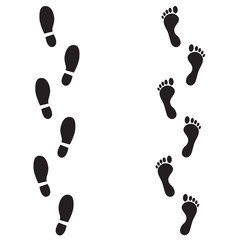 Footprint icon isolated on white background. Vector art. - 116620251