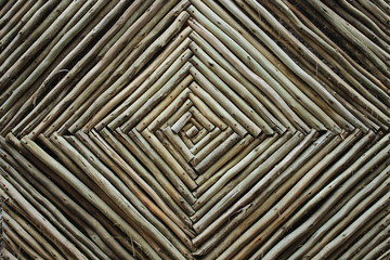 Wooden geometrical wall decoration
