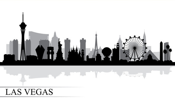 Vegas Skyline Clipart Transparent Background, Skyline Las Vegas