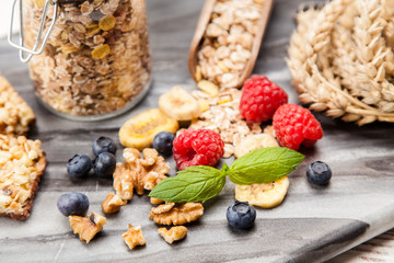 Muesli with berries