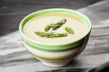 Asparagus cream soup