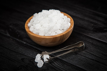 White sugar in a bowl