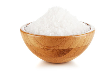 Salt in a bamboo bowl