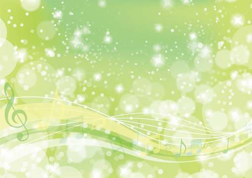 music wavy background green