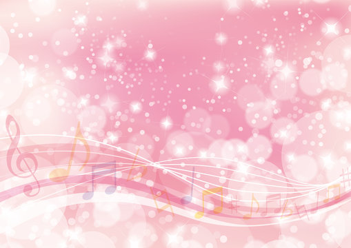 music wavy background pink