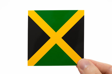 ジャマイカの国旗イメージ 白背景