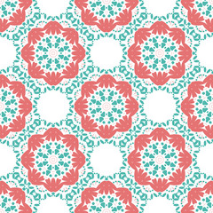 Colorful vector Geometric designs floral simple pattern.
