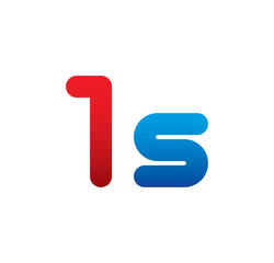 1s logo initial blue and red 