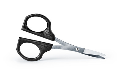 scissors on an isolated white background