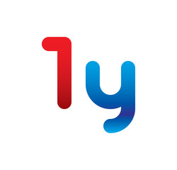 1y logo initial blue and red 