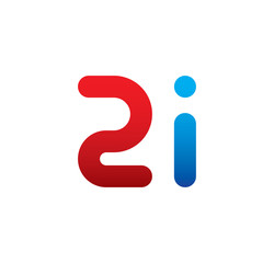 2i logo initial blue and red 