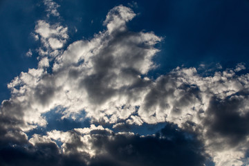 Obraz premium Blue sky with clouds