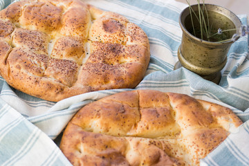 Turkish Ramadan Pidesi.