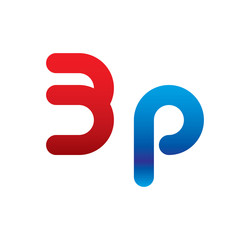 3p logo initial blue and red 