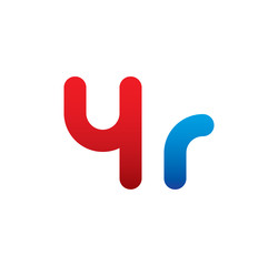 4r logo initial blue and red 