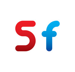 5f logo initial blue and red 