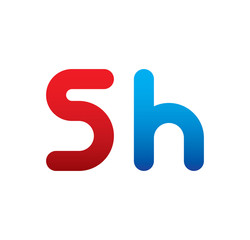 5h logo initial blue and red 