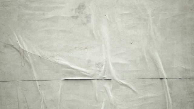Grunge paper texture animated for loopable background, rustic blank poster paper with splotches, grain and flicker effect