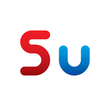 5u logo initial blue and red 