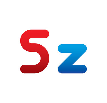 5z logo initial blue and red 