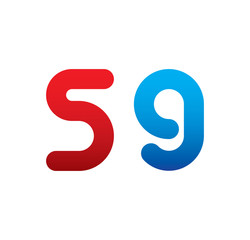 59 logo initial blue and red 