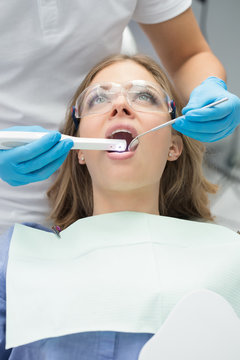 Girl in dentistry