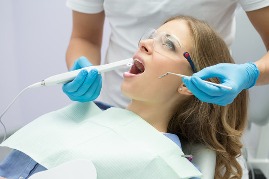 Girl in dentistry