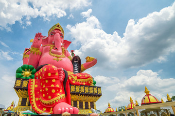 Ganesha statue with blue sky